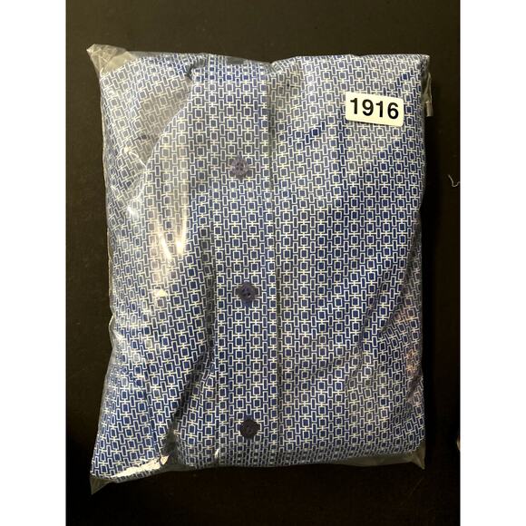 Cinch White Label Western Shirt Men's XXL Blue Gingham Check Rodeo Logo - Picture 13 of 13